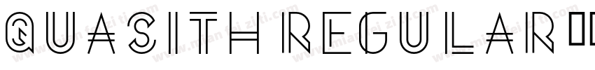 Quasith Regular字体转换